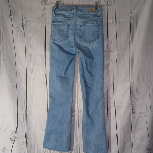 Paige Collette crop flare raw hem jeans - Picture 8 of 14